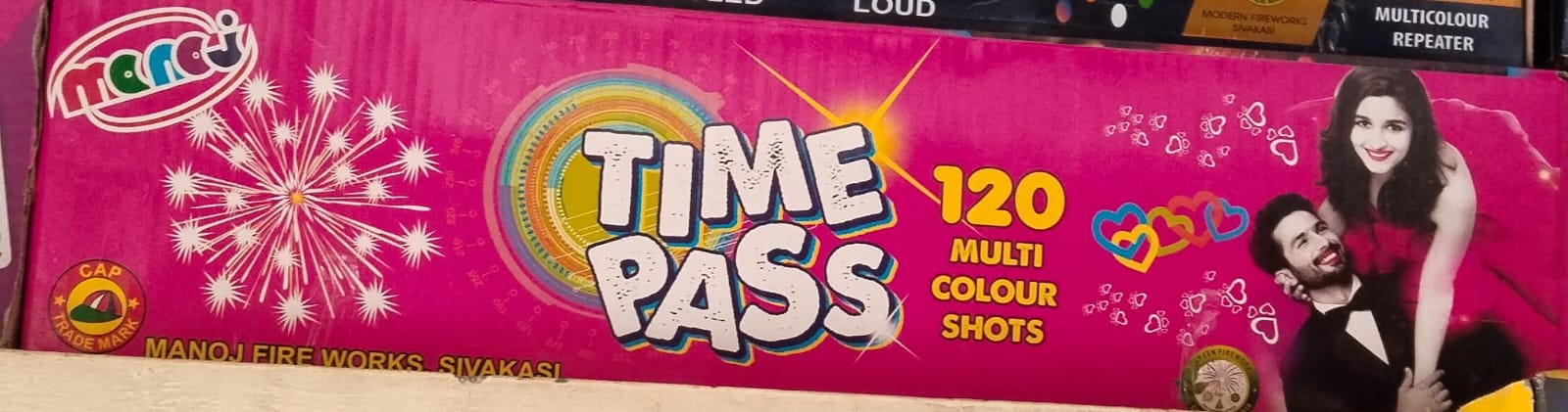 inba Crackers RAINBOW 120 Shots Multi Colour